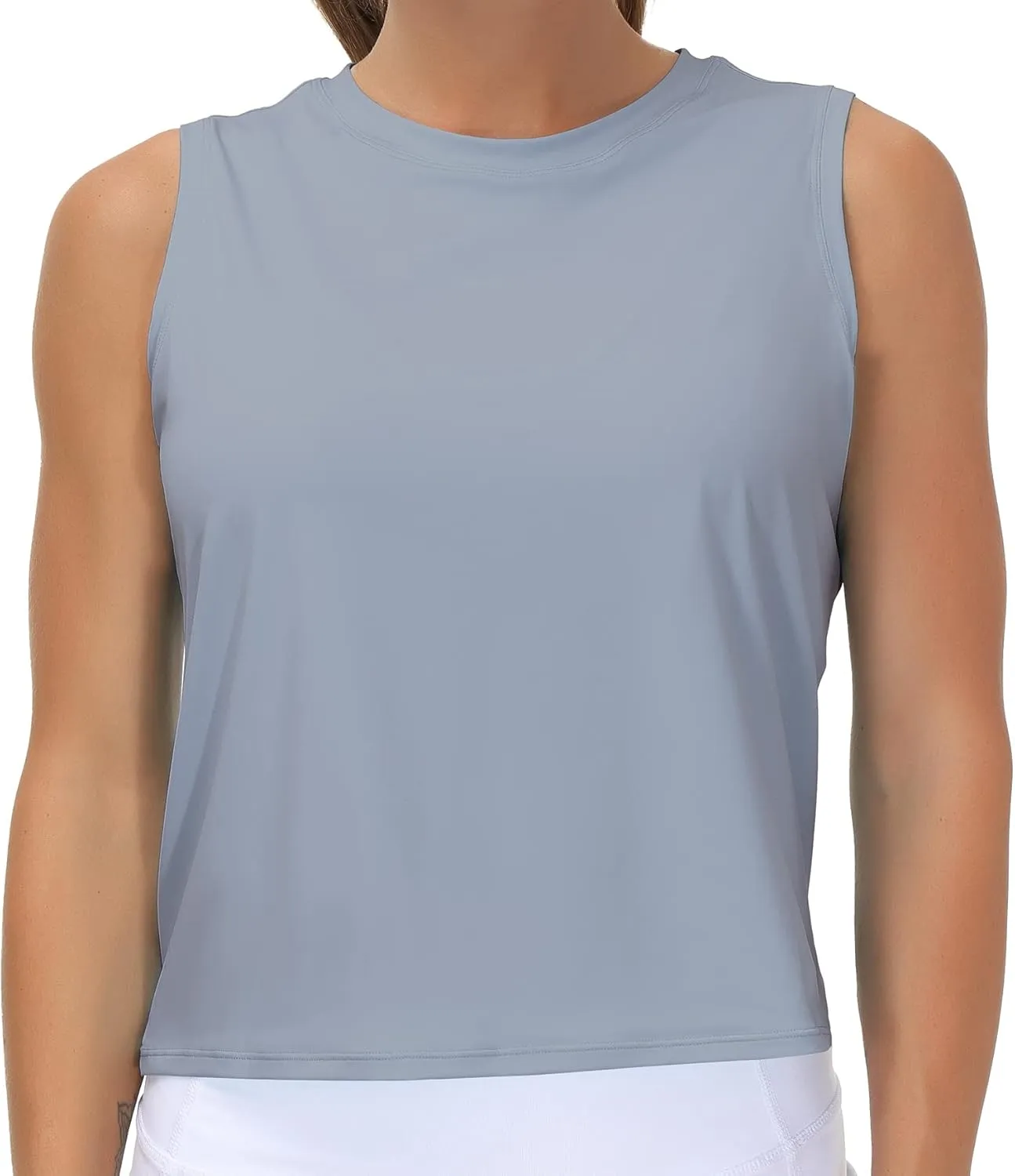 THE GYM PEOPLE Women's Workout Tops in Ice Silk Quick Dry Sleeveless