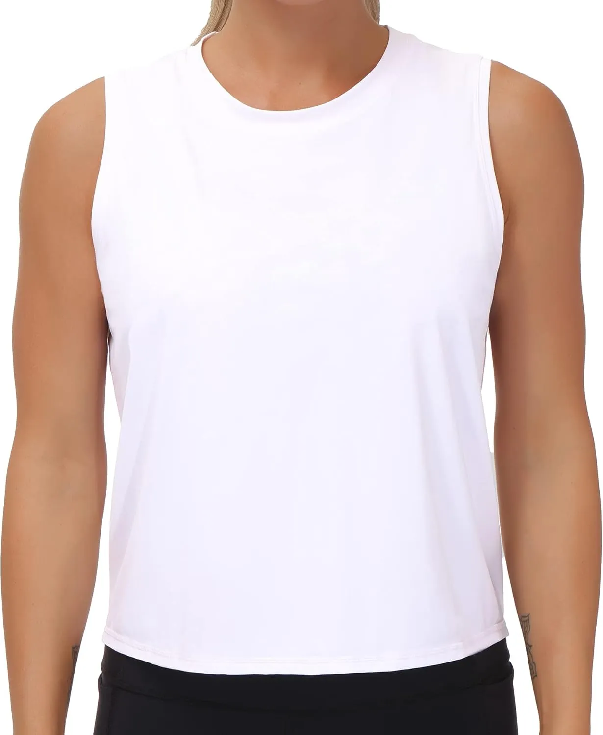 THE GYM PEOPLE Women's Workout Tops in Ice Silk Quick Dry Sleeveless