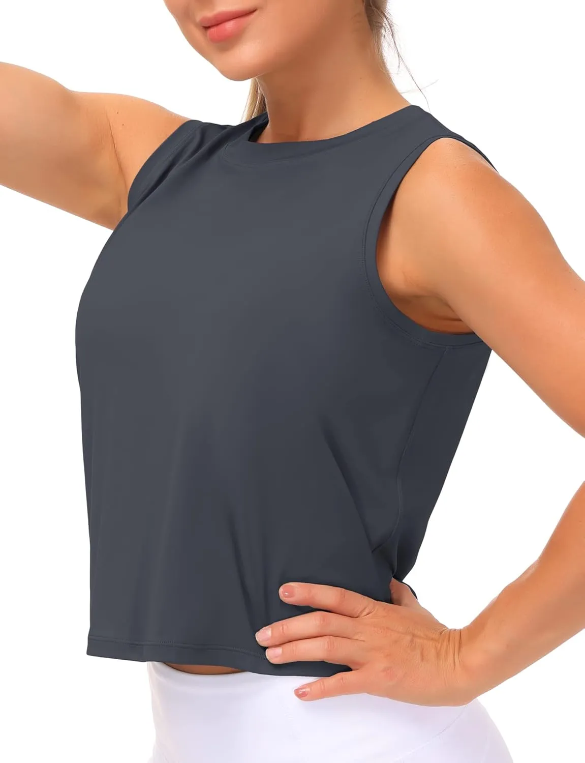 THE GYM PEOPLE Women's Workout Tops in Ice Silk Quick Dry Sleeveless