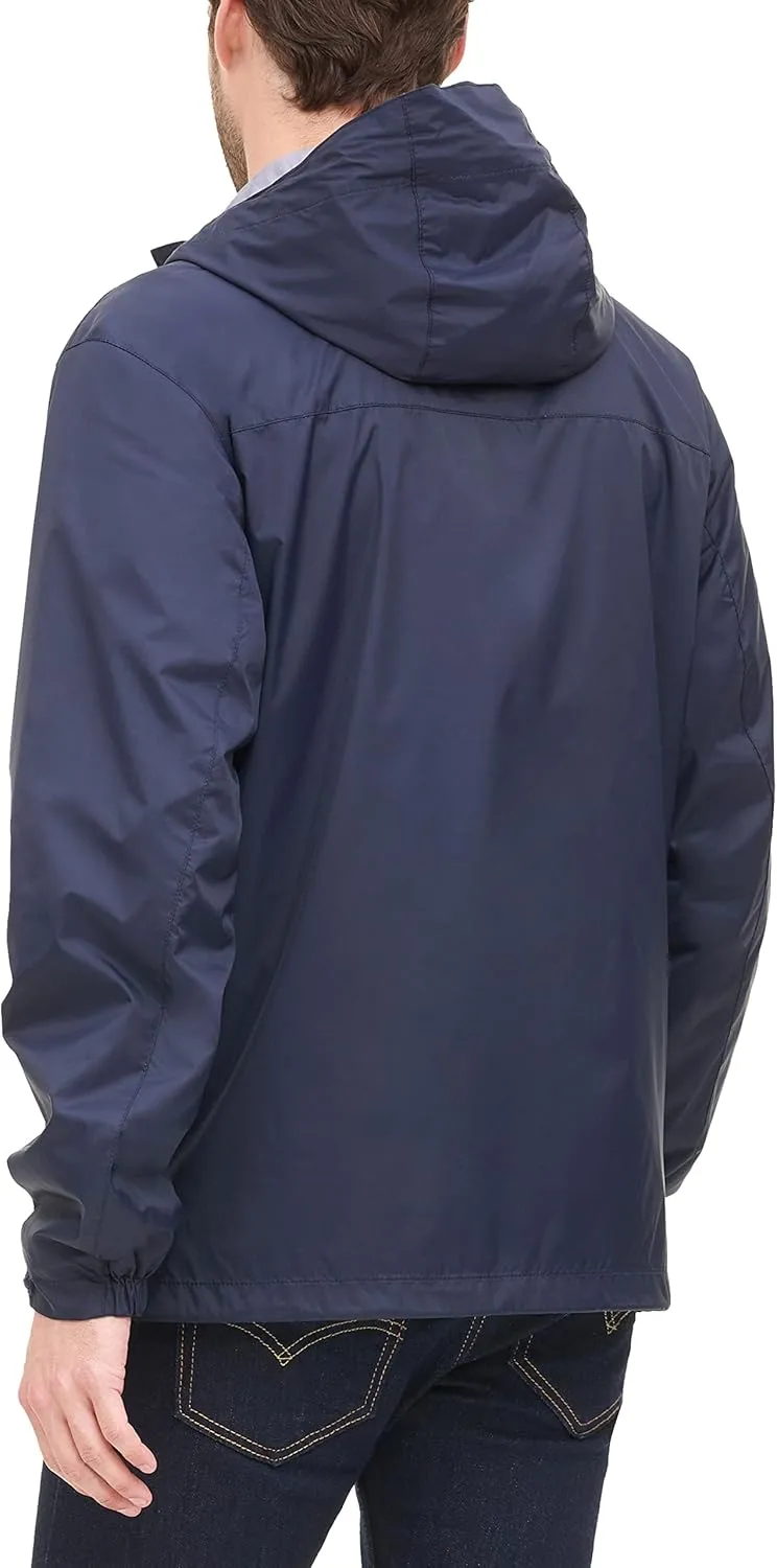 Tommy Hilfiger Men's Lightweight Breathable Waterproof Hooded Jacket