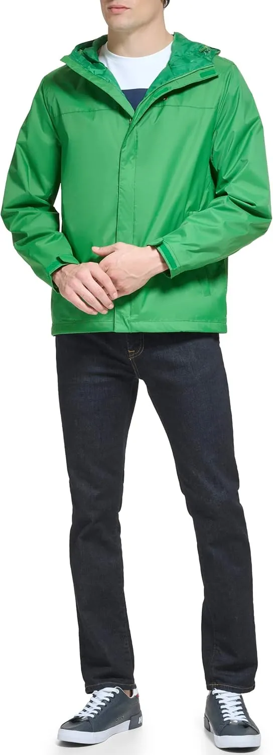 Tommy Hilfiger Men's Lightweight Breathable Waterproof Hooded Jacket