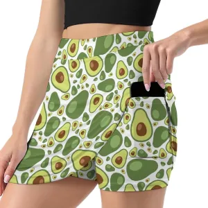 Trouser Skirt,Women's Versatile Stretch Casual Mini Skirt Light Proof