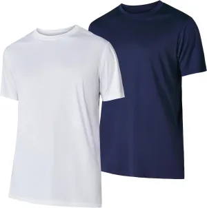 Ultra Performance Mens Dry-Fit Shirts 2 Pack Workout Gym T-Shirts, Athletic Tees for Men, Multipack Training Tops