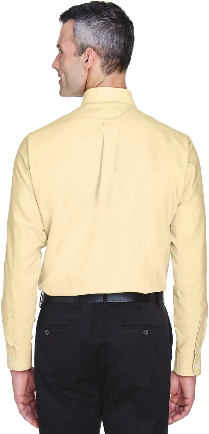 UltraClub Men's Tall Wrinkle-Free Long Sleeve Oxford Shirt