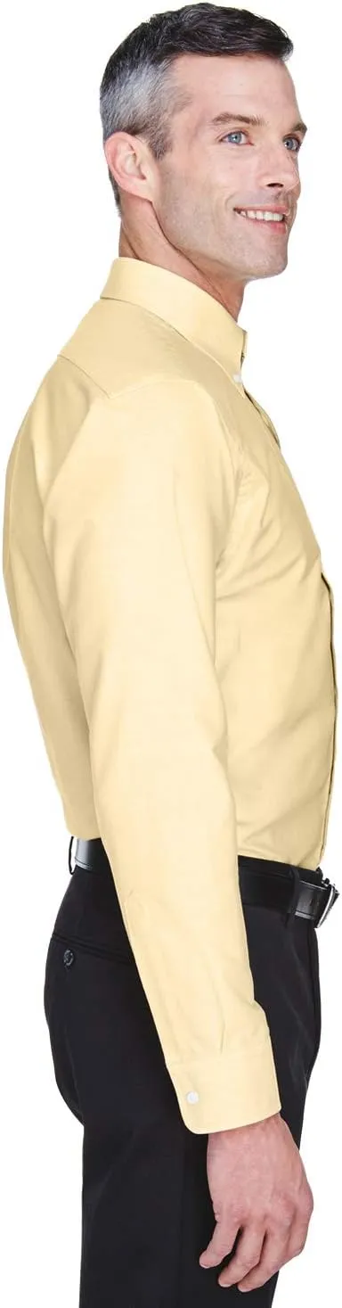 UltraClub Men's Tall Wrinkle-Free Long Sleeve Oxford Shirt
