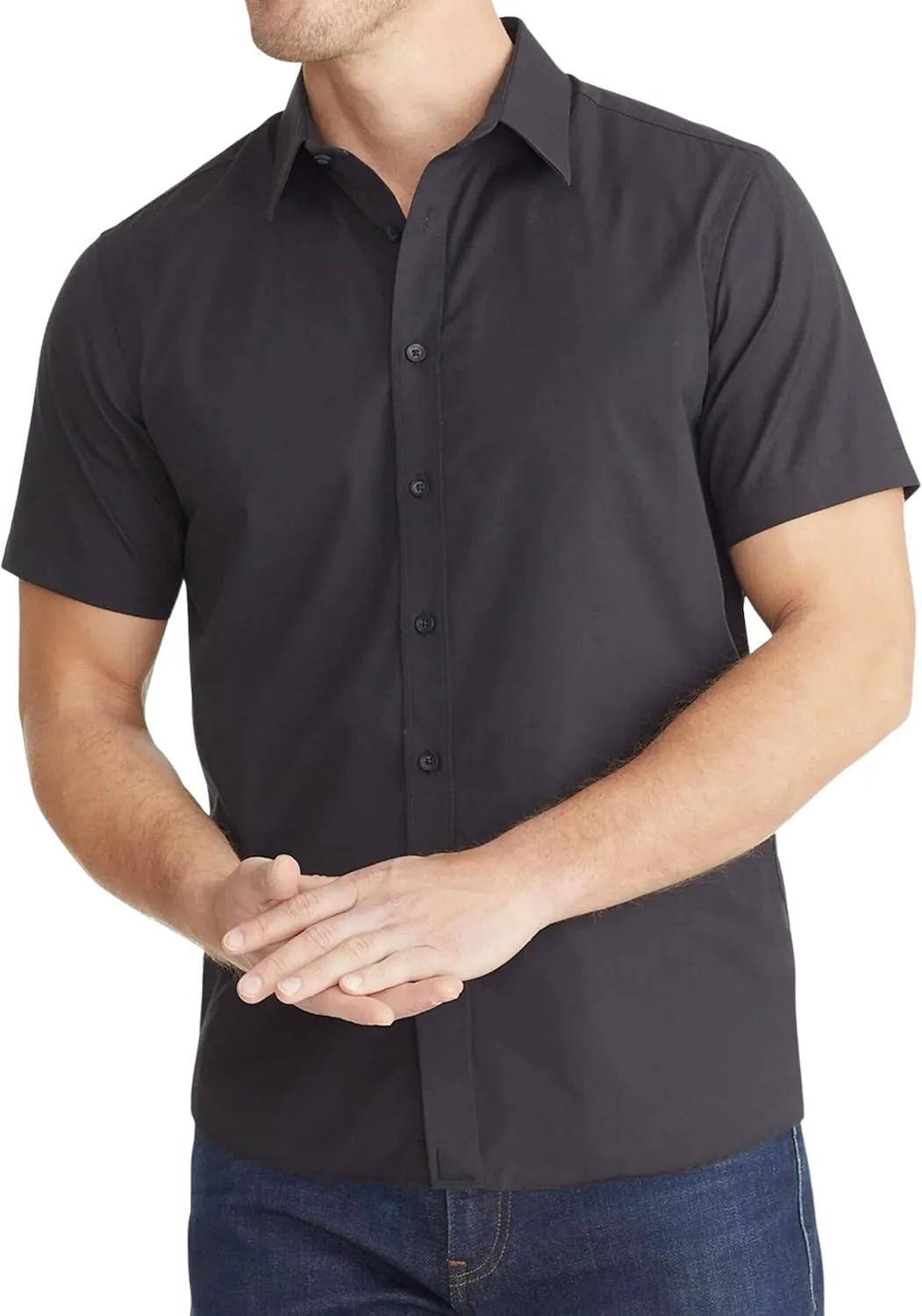 UNTUCKit Sangiovese - Untucked Shirt for Men, Long Sleeve, Wrinkle-Free, Regular Fit