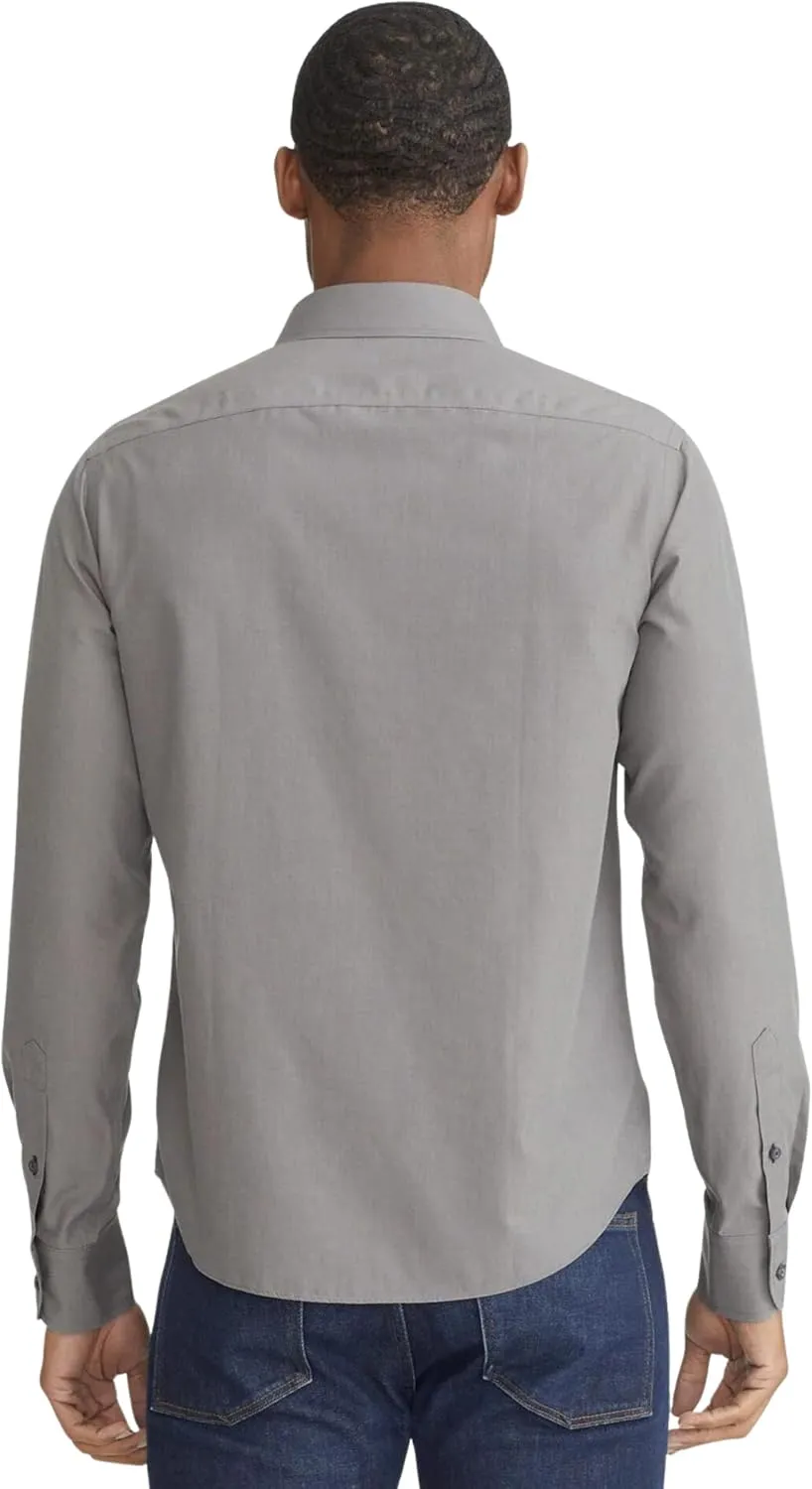 UNTUCKit Sangiovese - Untucked Shirt for Men, Long Sleeve, Wrinkle-Free, Regular Fit