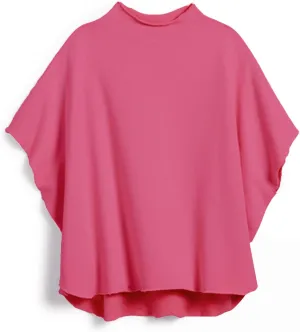 VAOYIU Women's Oversized Funnel Neck Tops 3/4 Batwing Sleeve Capelet Casual Travel Pullover Sweatshirts
