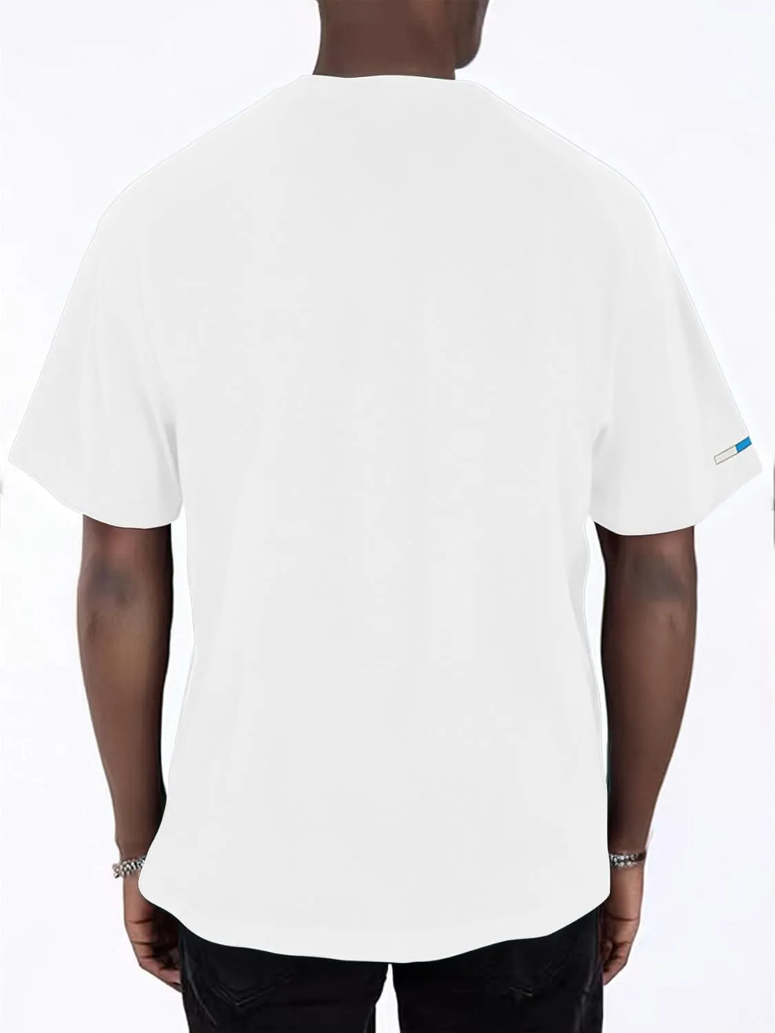 Verdusa Men's Graphic Tees Letter Print Short Sleeve Classic Tops Crewneck Casual T Shirt