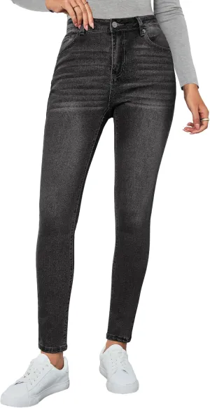 Vetinee Skinny Jeans for Women High Waisted Slim Fit Trendy Classic Stretchy Denim Pants Jean Leggings Jeggings Pockets