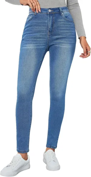 Vetinee Skinny Jeans for Women High Waisted Slim Fit Trendy Classic Stretchy Denim Pants Jean Leggings Jeggings Pockets