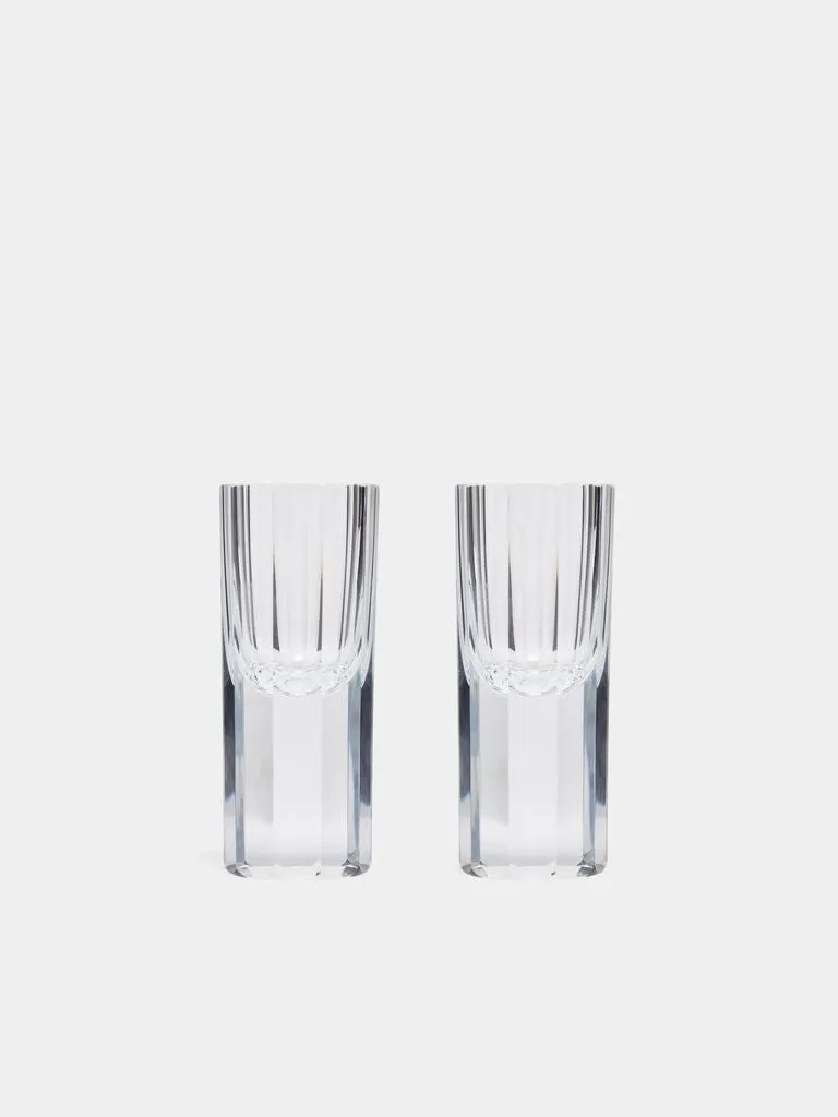 Wersin Hand-Blown Crystal Liqueur Tumblers (Set of 2)
