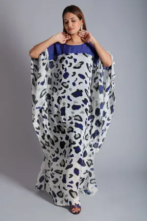White Chiffon Flowy Kaftan