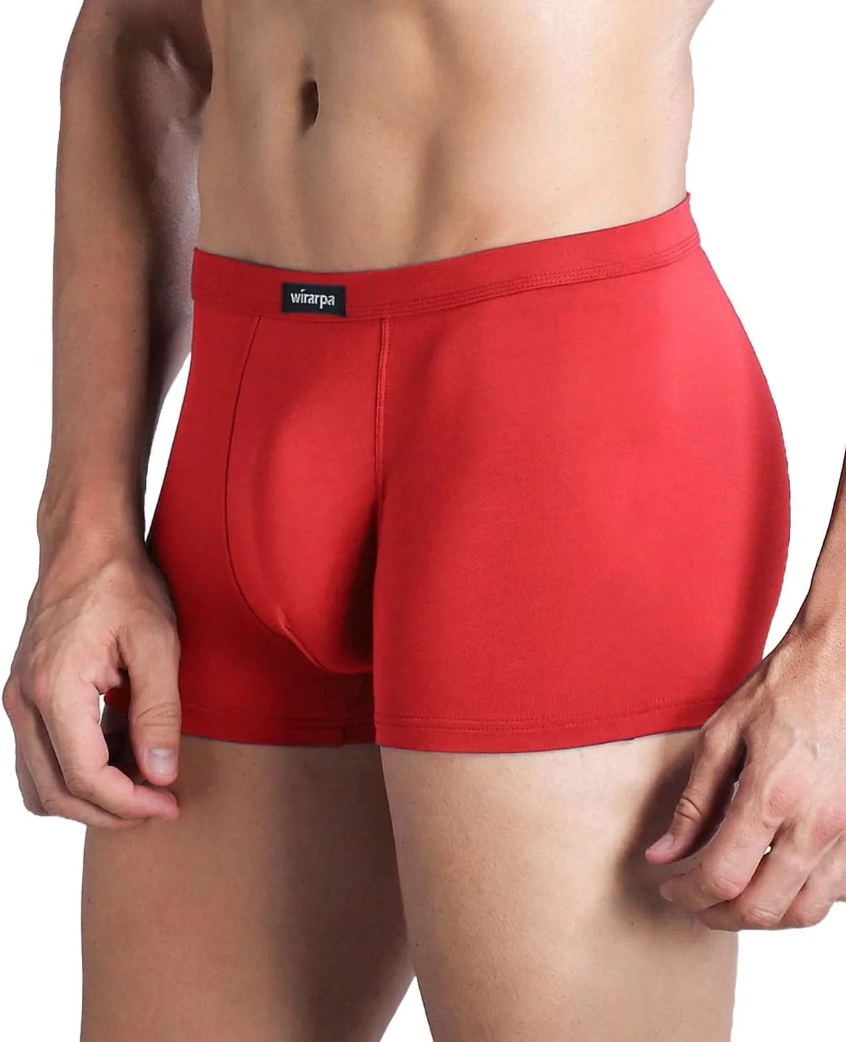 wirarpa Men's Breathable Modal Microfiber Trunks Underwear Covered Band Multipack