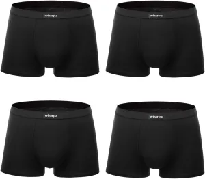 wirarpa Men's Breathable Modal Microfiber Trunks Underwear Covered Band Multipack