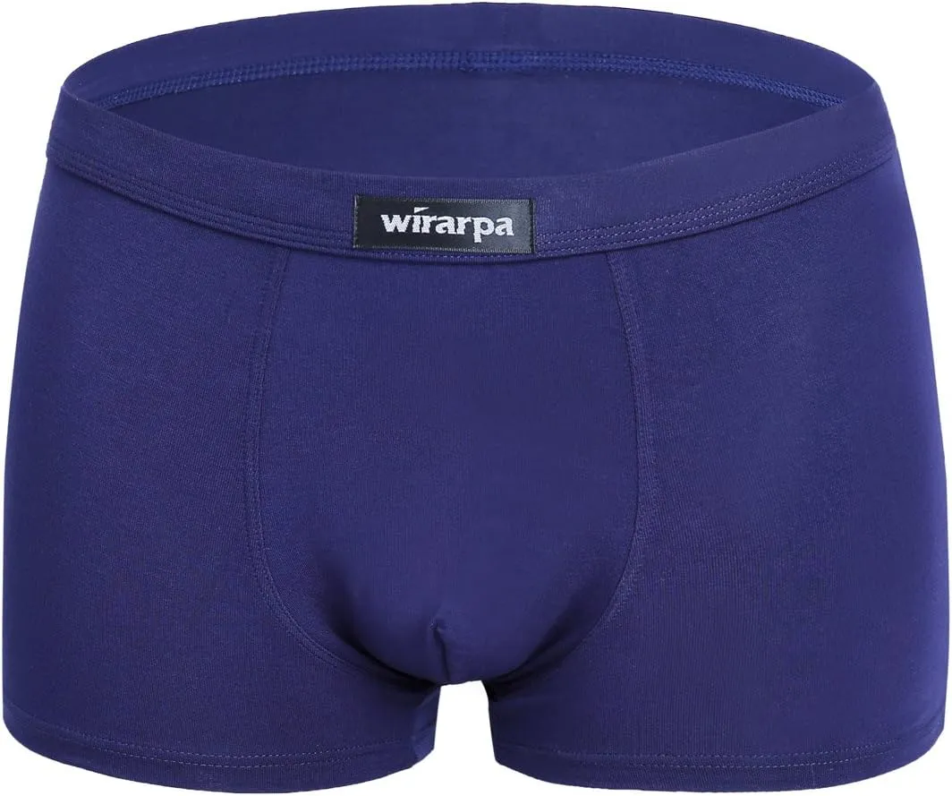 wirarpa Men's Breathable Modal Microfiber Trunks Underwear Covered Band Multipack