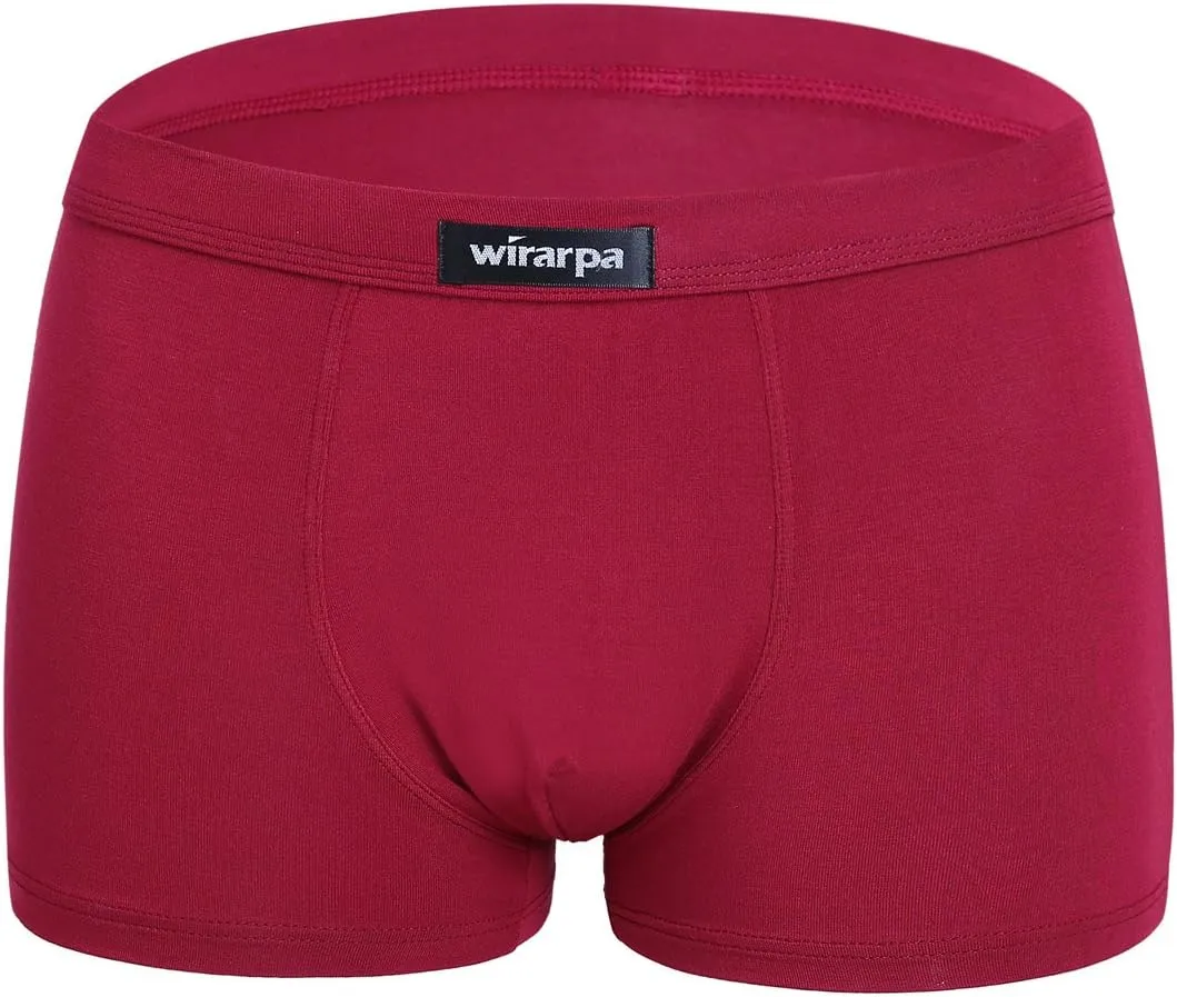 wirarpa Men's Breathable Modal Microfiber Trunks Underwear Covered Band Multipack