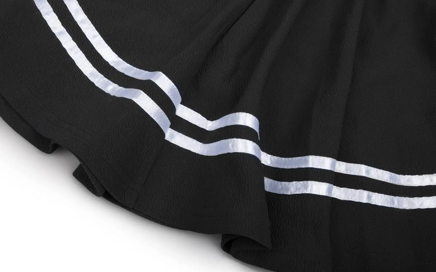 Women's Basic Versatile Stretchy Flared Pleated Mini Short Skater Skirt with Lining Shorts