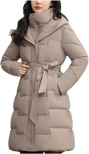 Women's Down Cotton Jacket Korean Version Versatile Cotton Padded Outerwear Slim Winter Parka Coat