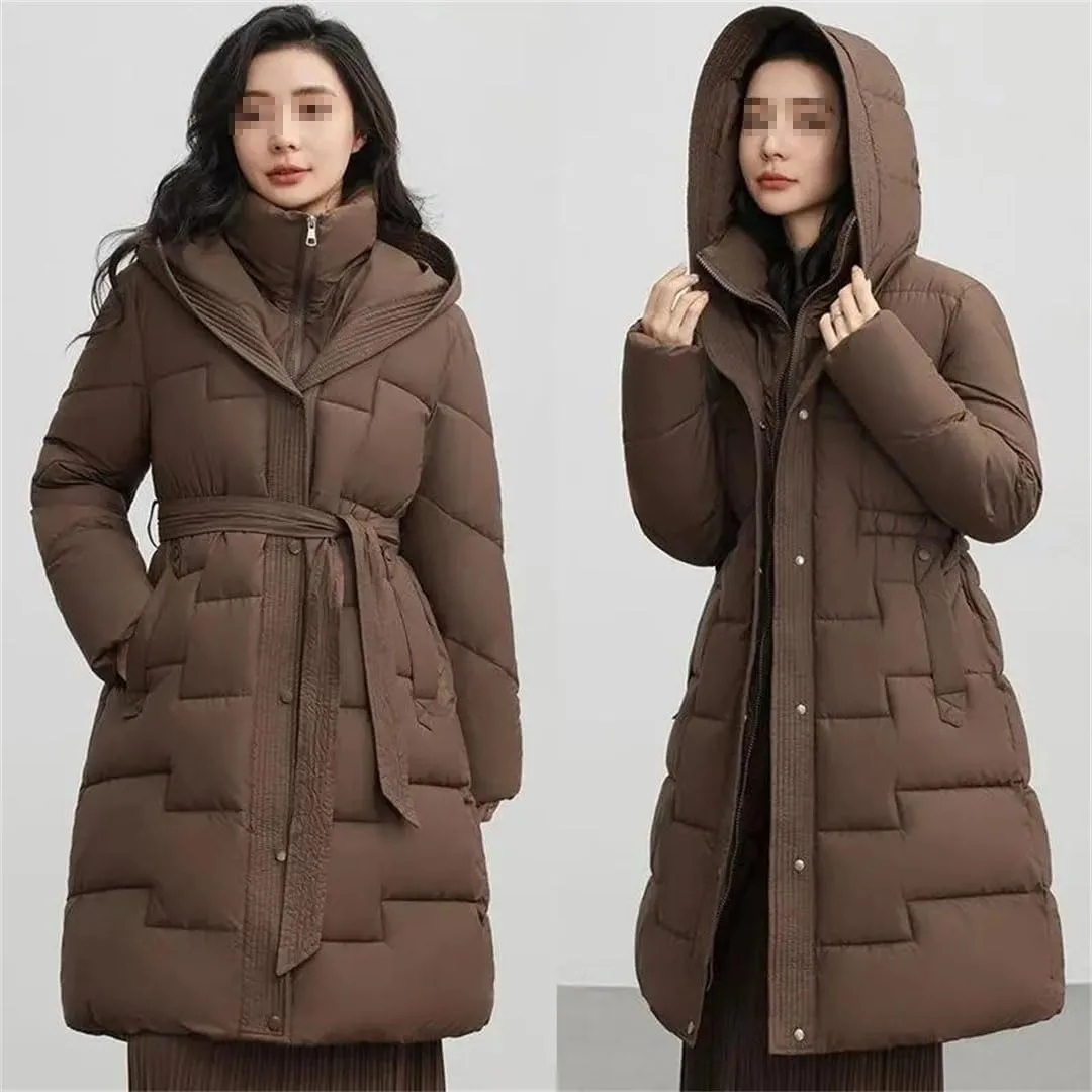 Women's Down Cotton Jacket Korean Version Versatile Cotton Padded Outerwear Slim Winter Parka Coat