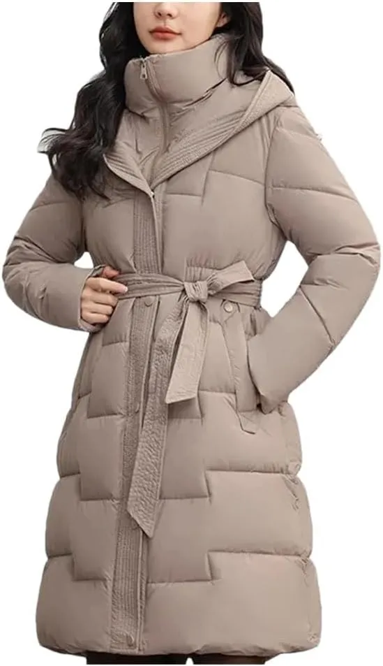 Women's Down Cotton Jacket Korean Version Versatile Cotton Padded Outerwear Slim Winter Parka Coat