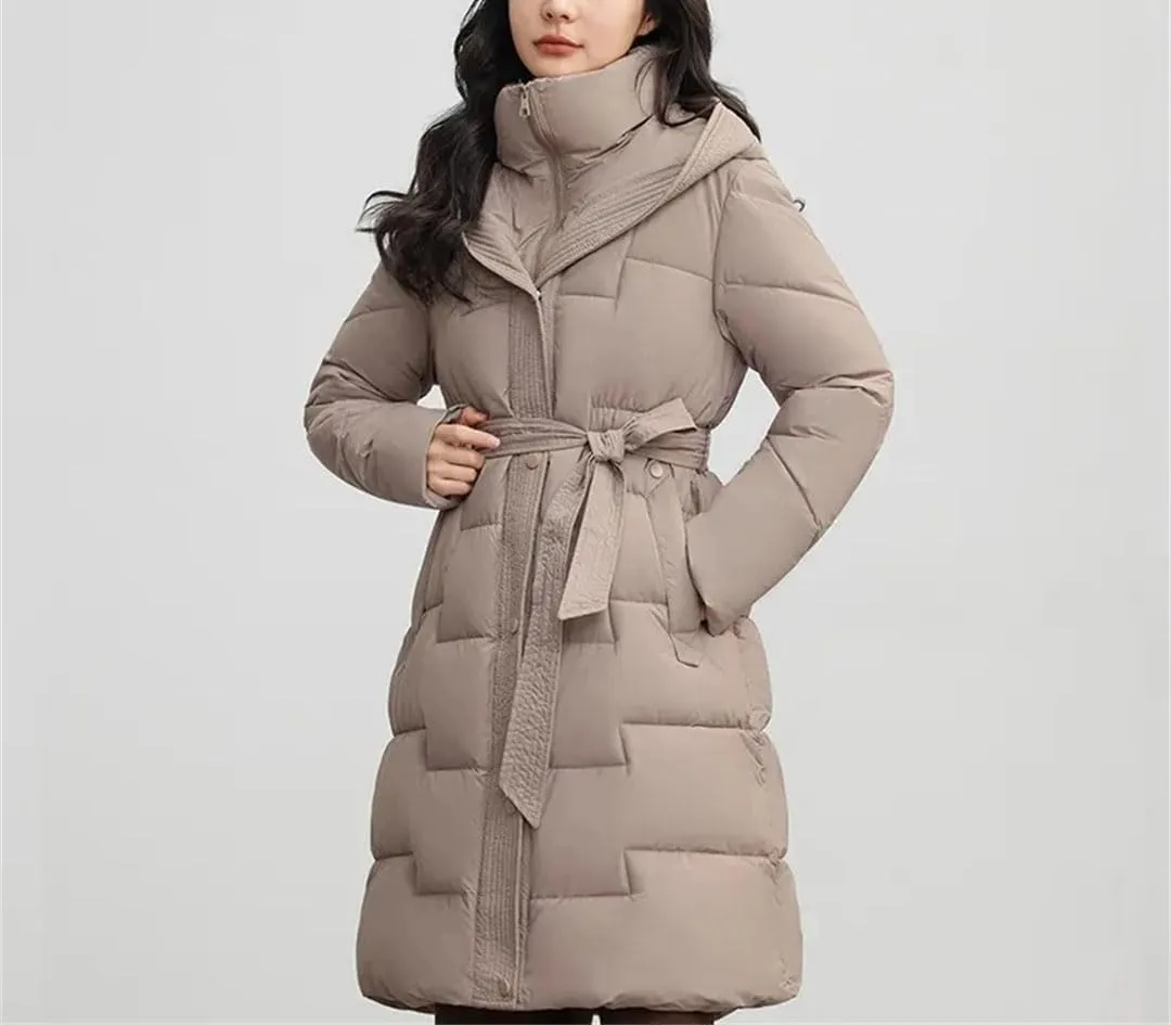 Women's Down Cotton Jacket Korean Version Versatile Cotton Padded Outerwear Slim Winter Parka Coat