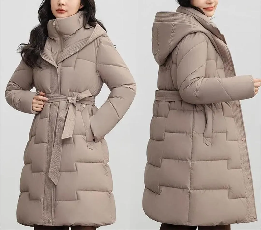 Women's Down Cotton Jacket Korean Version Versatile Cotton Padded Outerwear Slim Winter Parka Coat