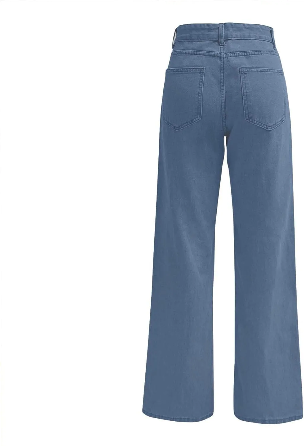 Women's High Waisted Washed Versatile Straight Dressy Casual Loose Fit Jeans