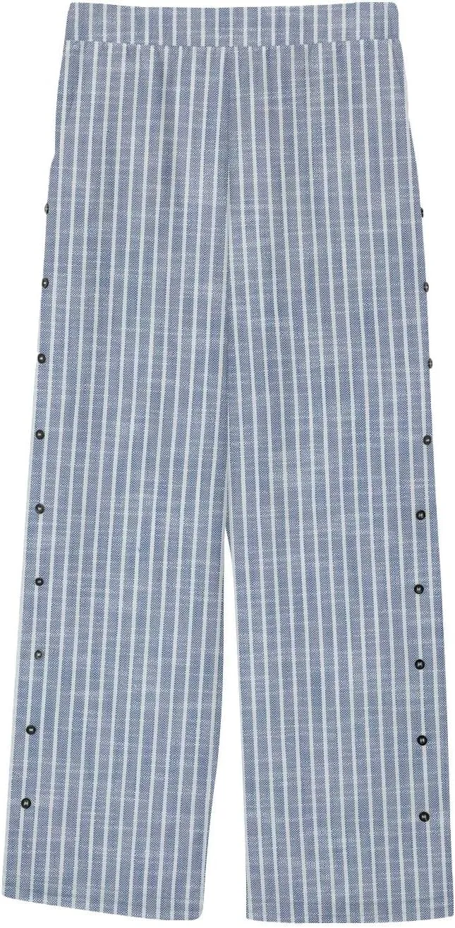 Womens Linen Pants with Pocket Trousers Side Cropped Pants Loose Casual Printed Comfy Loose Summer Beach