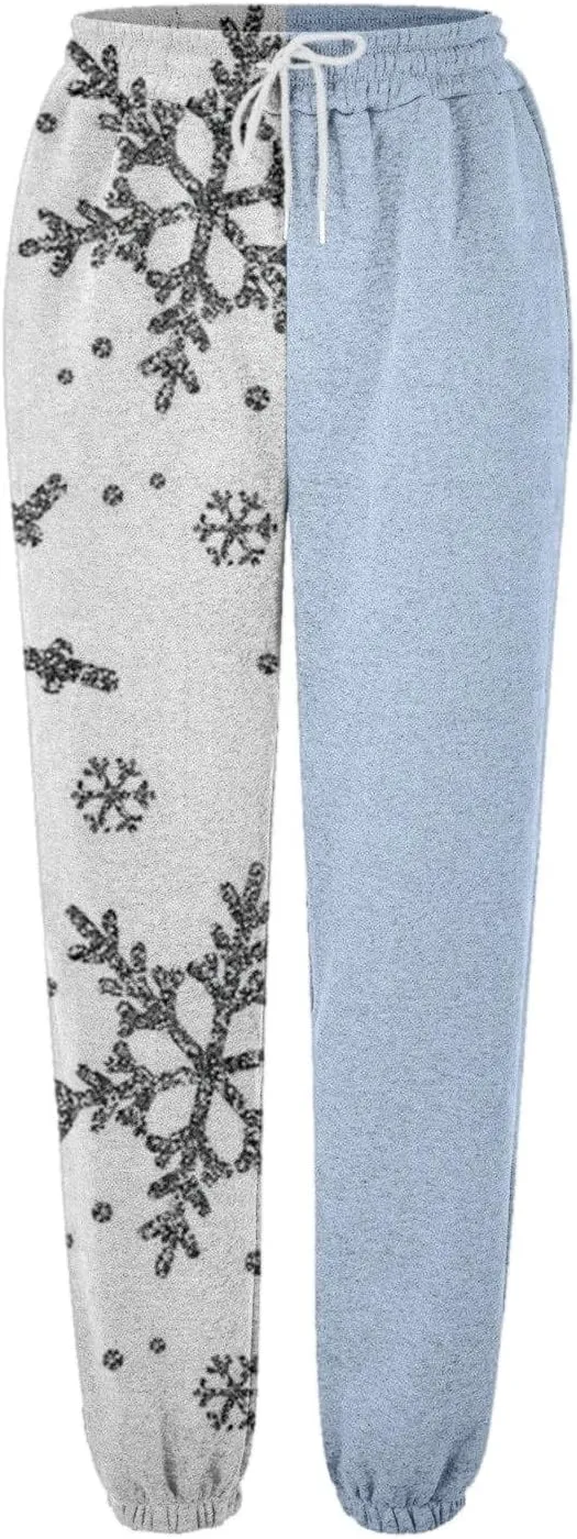 Women's Sequin Classic Pant Fashion Women's Loose Sequins Pumpkin Floral Casual Pants Side Casual Party Disco