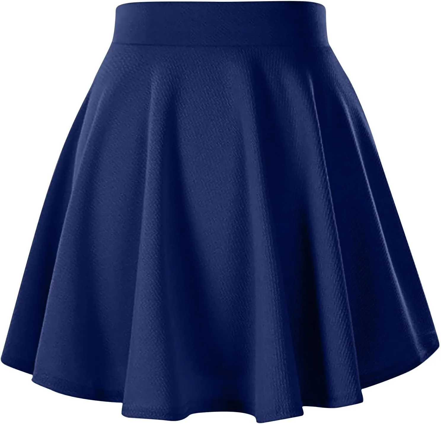 Women's Summer High Waisted Skirts Tummy Control Pleated Athletic Skirts Mini Dress Basic Versatile Flared Skirt