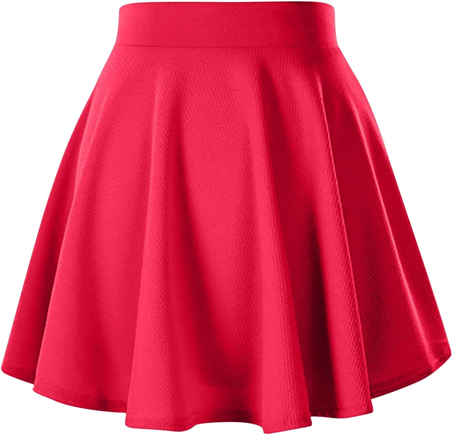 Women's Summer High Waisted Skirts Tummy Control Pleated Athletic Skirts Mini Dress Basic Versatile Flared Skirt