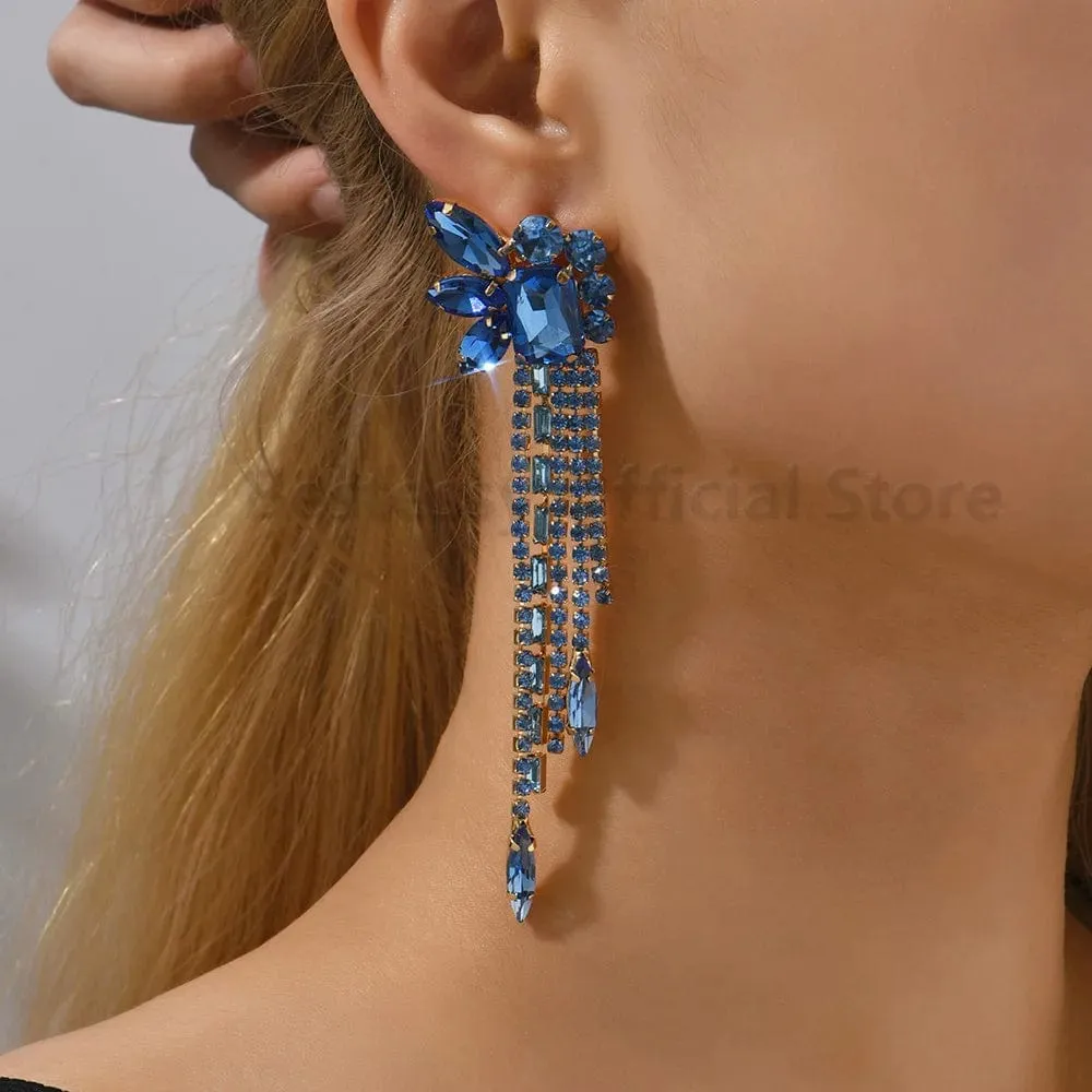 Ximena Long Tassel Earrings