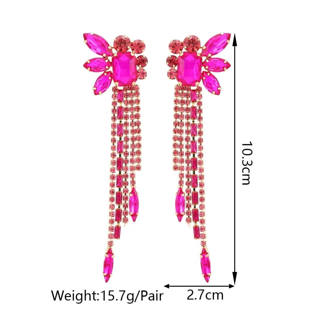 Ximena Long Tassel Earrings