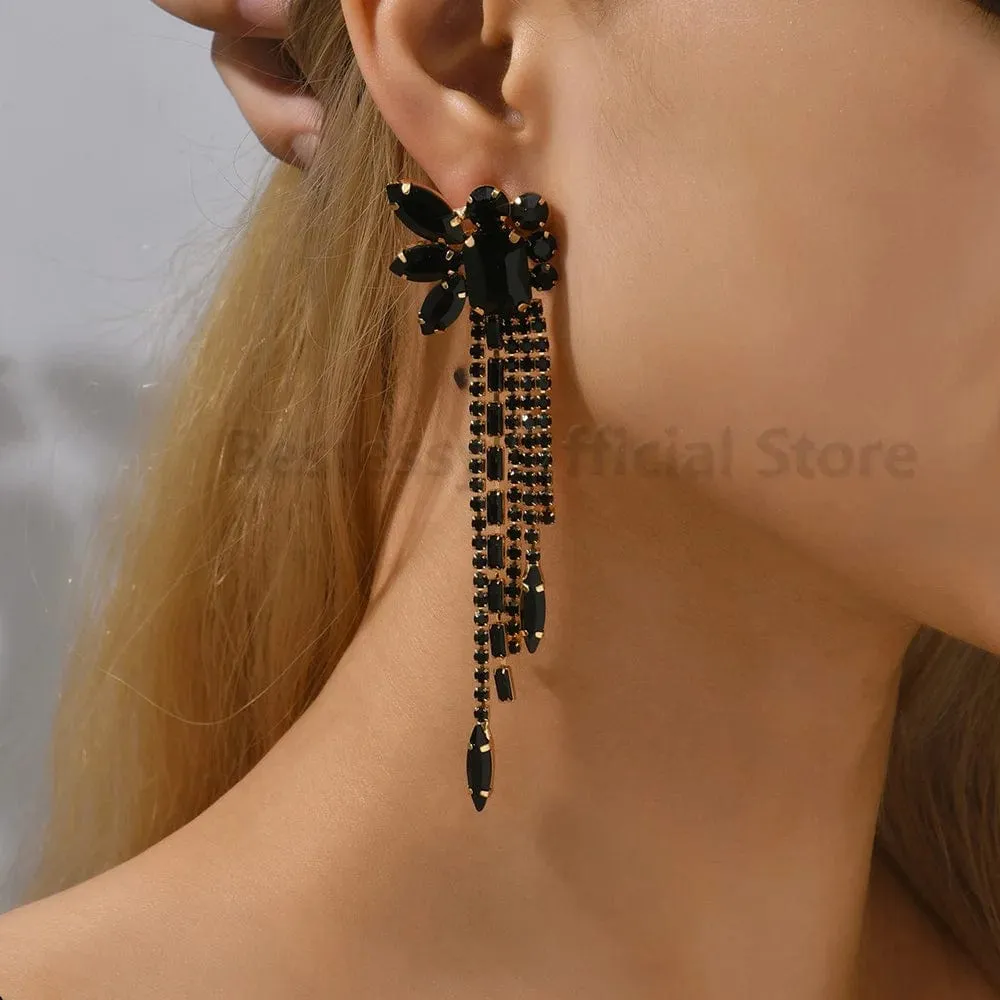 Ximena Long Tassel Earrings