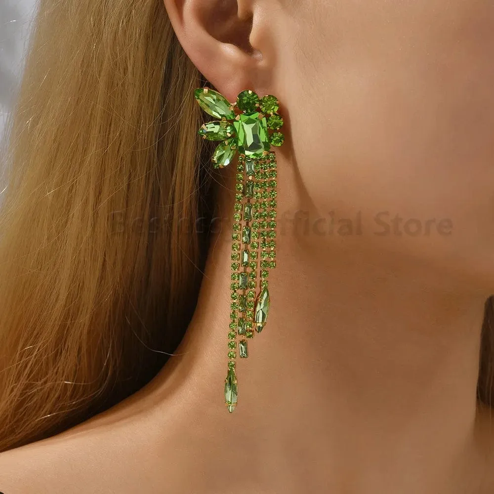 Ximena Long Tassel Earrings