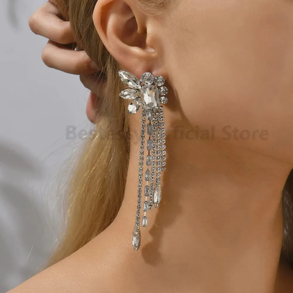 Ximena Long Tassel Earrings