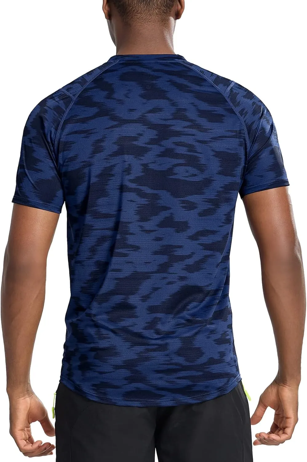 Zengjo Mens Workout Shirts Quick Dry Short Sleeve Athletic Running Gym T Shirt