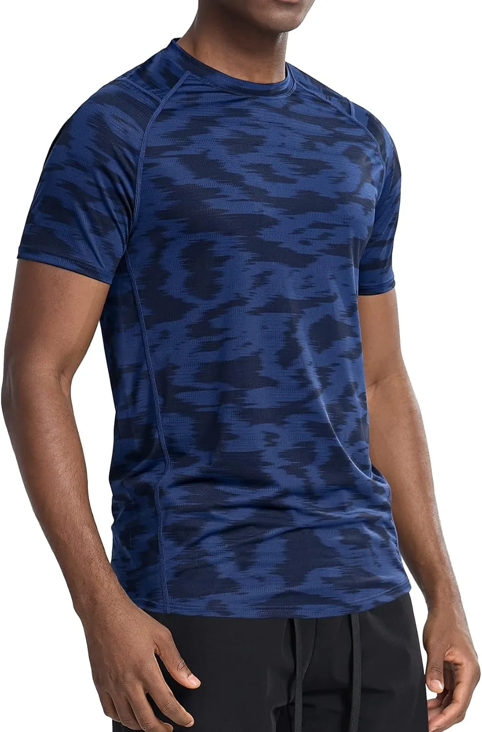 Zengjo Mens Workout Shirts Quick Dry Short Sleeve Athletic Running Gym T Shirt